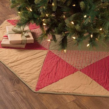 Dolly Star Christmas Tree Skirt 60 VHC Brands - The Fox Decor